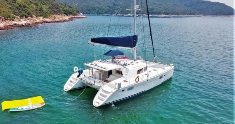 Rhodes: All inclusive Catamaran Escape with Lunch & Drinks - Anthony Quinn Bay: beautiful water and a busy name