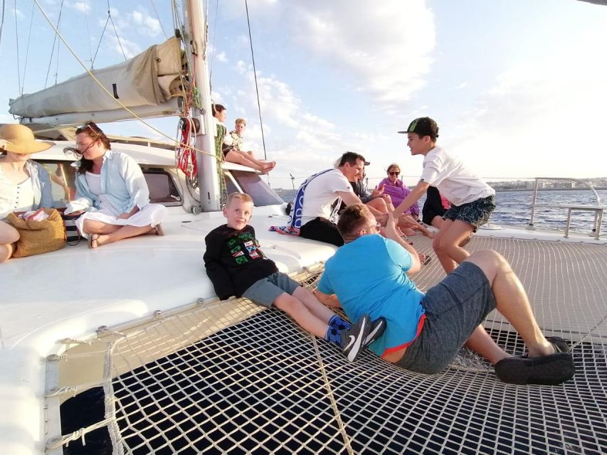 Rhodes: Sailing Catamaran Day Cruise with food and drinks - What the six-hour schedule feels like