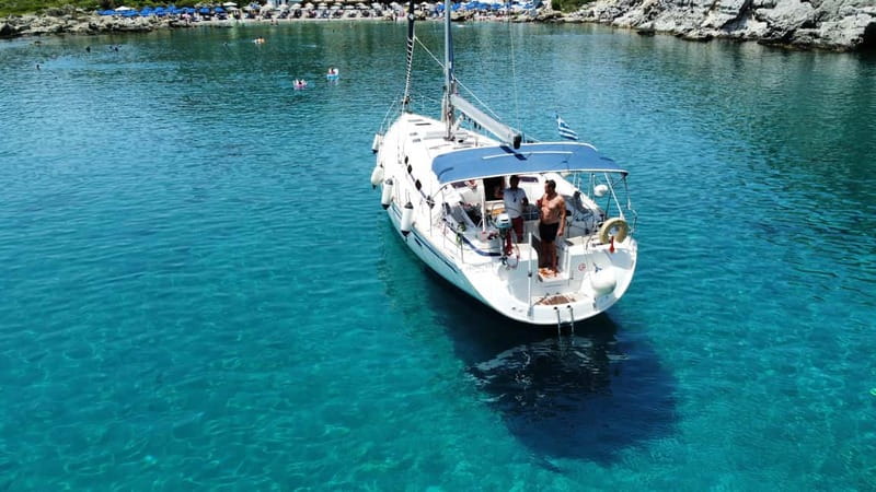 Rhodes: Sunset Catamaran Cruise with Snack, Fruits & Drinks - FAQ