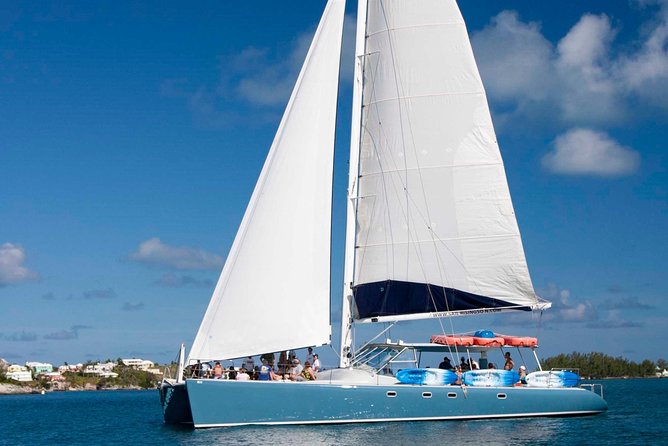 Rising Son Catamaran Adventure in Bermuda - The Great Sound and the quiet swimming stop