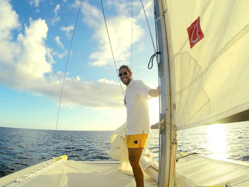 Sailing catamaran in La Baie des Saintes - What the $88 price gives you