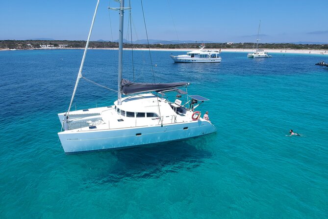 Sailing Catamaran Trip to Formentera from Ibiza - Espalmador gives you the first swim