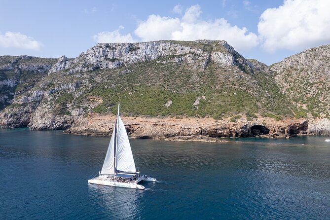 Sailing trip and swim in the bay of Dénia on a catamaran - Cabo de San Antonio from sea level