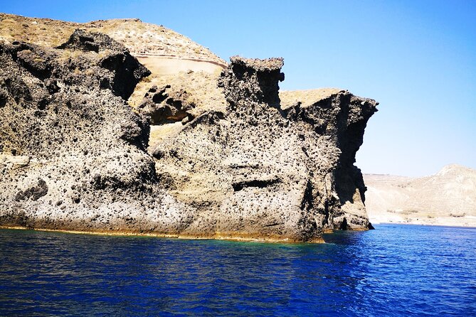 Sailsational Luxury Santorini Catamaran Sunset Cruise with Dinner - Returning to Vlychada after sunset