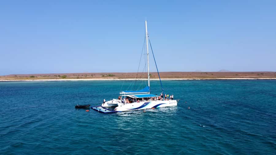 Sal: All-Inclusive Half-Day Lounge Catamaran Cruise - Setting out along Sal’s west coast