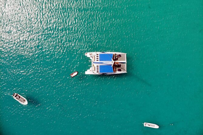 Sal Island All-inclusive Adults-only Catamaran Cruise - Leaving Santa Maria for Palmeira
