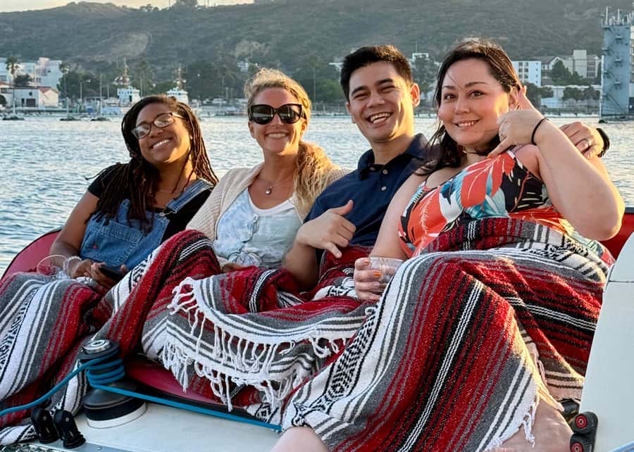 San Diego Bay: 2.5 hour Pure Catamaran Sailing Cruise - A small catamaran instead of a crowded harbor boat