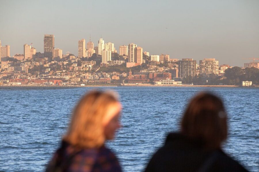 San Francisco Bay Sunset Cruise by Luxury Catamaran - Leaving Pier 39 with the sea lions nearby