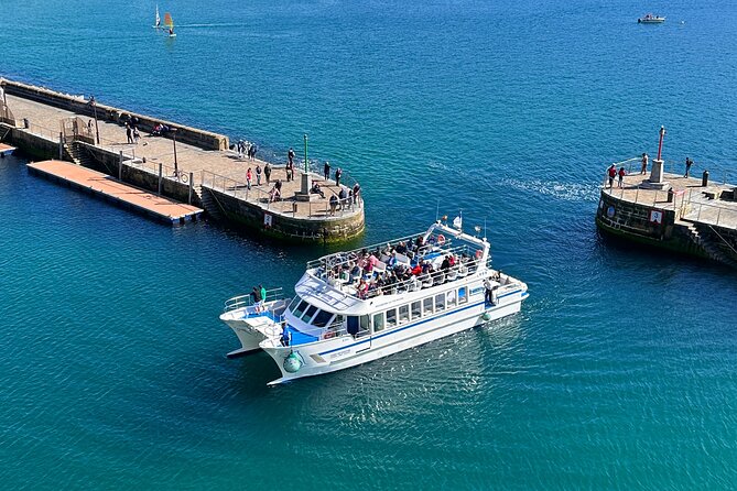 San Sebastian: Eco-Friendly Panoramic Catamaran Cruise - The Comb of the Wind from the sea