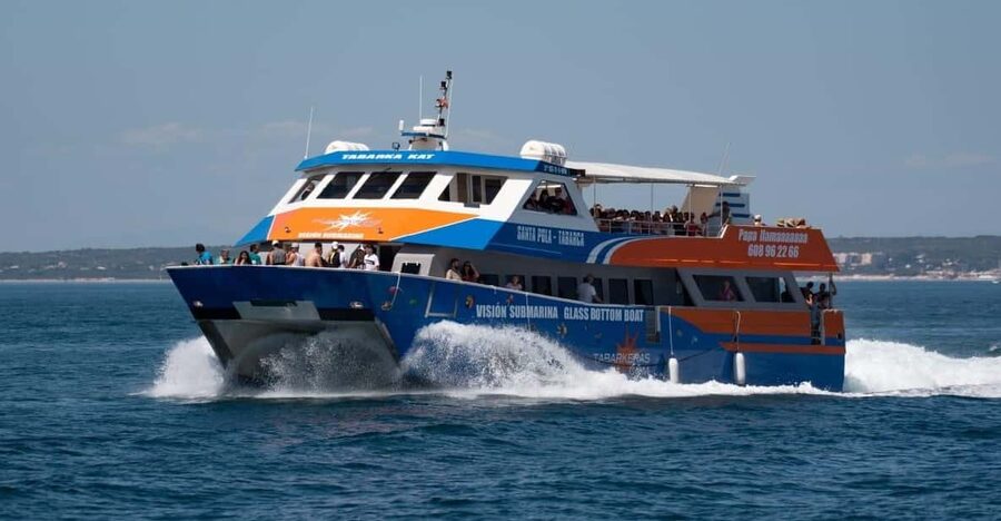 Santa Pola: Tabarca Catamaran Cruise with Underwater Vision - Arriving at Tabarca for an easy island day