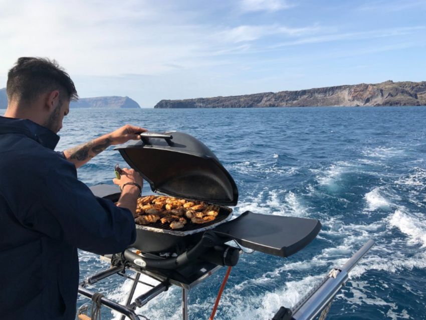 Santorini: Adventurous Catamaran Experience with Snorkeling - What the $113 price really includes