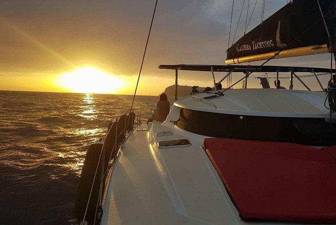 Santorini Adventurous Catamaran Experience with Snorkeling - Nea Kameni and the volcanic hot springs