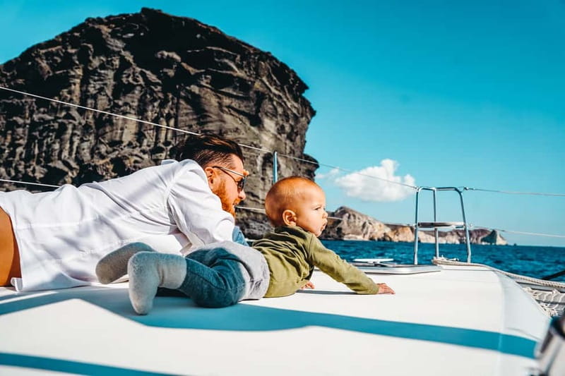 Santorini: All-Inclusive Private Catamaran Experience - Santorini Volcano and Thirassia