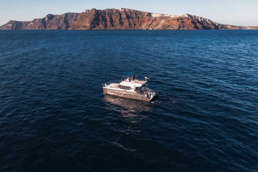 Santorini: Caldera Private Power Catamaran Cruise - Choosing between three, four, and five hours