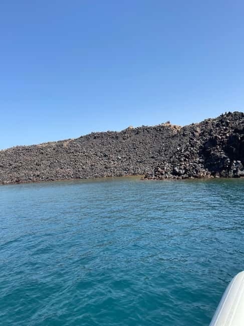 Santorini: Catamaran Cruise with Food and Drinks - Mesa Pigadia: snorkeling, lunch, and a longer break