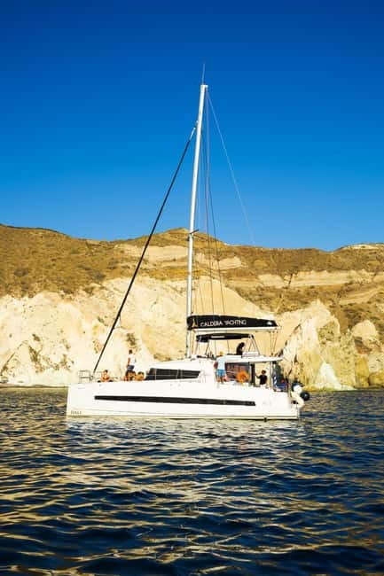 Santorini: Catamaran Cruise with Fresh Meal & Open Bar - What to bring and how to prepare