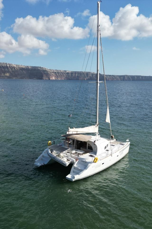 Santorini: Catamaran Cruise with Greek BBQ and Drinks - The BBQ, open bar, and Greek hospitality