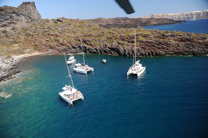 Santorini Classic Catamaran Cruise with BBQ, Drinks and Transfers - Palea Kameni and the hot springs