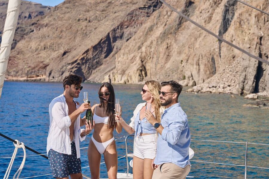 Santorini: Day Luxury Catamaran Cruise with Meal & Drinks - Who will enjoy this cruise most?