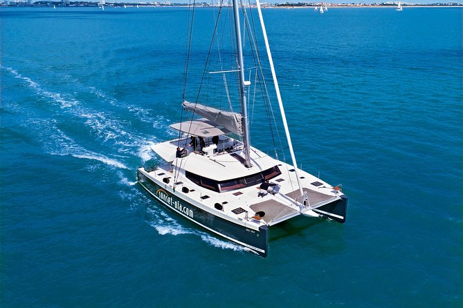 Santorini Luxury Catamaran Day Cruise with BBQ,drinks,transfer - Setting out from Ammoudi Port
