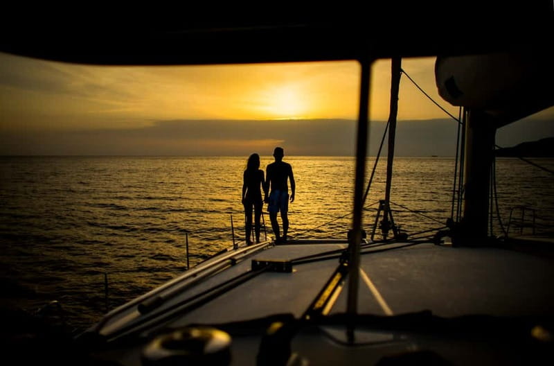 Santorini: Private Catamaran Cruise with BBQ Meal and Drinks - A Greek lunch cooked on the boat