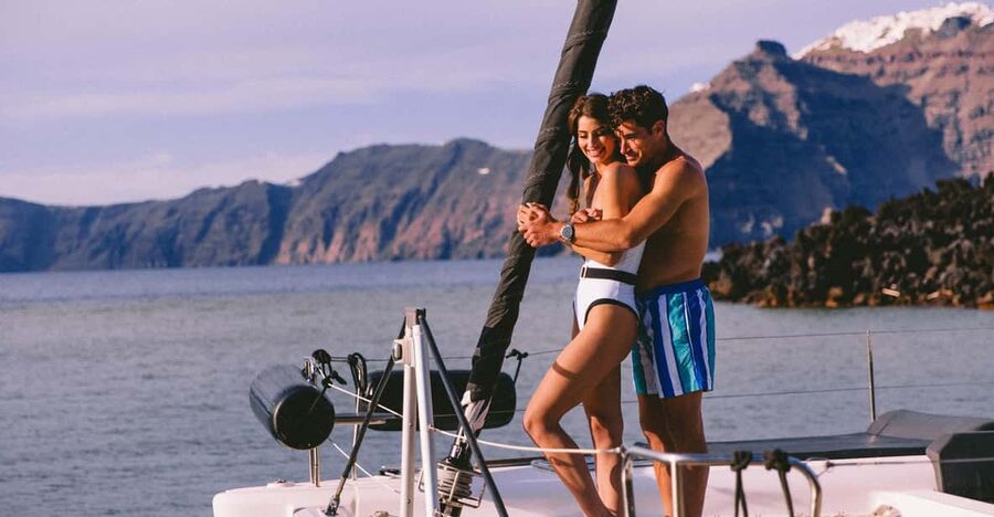 Santorini: Private Catamaran Tour with BBQ Meal and Drinks - Why a private catamaran changes the Santorini day