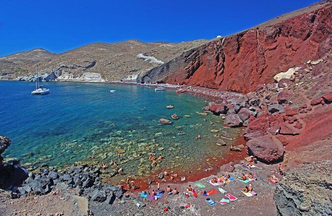 Santorini Private Tour Half-Day Sailing Platinum Catamaran Cruise - Key Points at a Glance