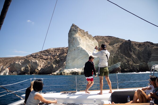 Santorini Sailing Catamaran Daily Cruises w/ Greek BBQ @Thirasia - The Santorini Volcano Hot Springs stop