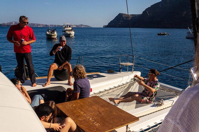 Santorini Sailing Catamaran Daily Cruises w/ Greek BBQ @Thirasia - What the $126 price really includes