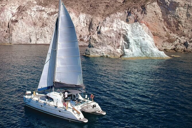 Santorini: Special Occasions Catamaran Cruise, All Inclusive - Key points at a glance