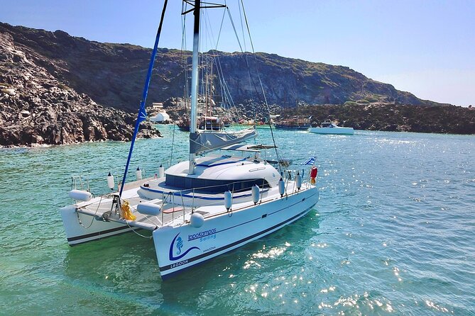 Santorini: Special Occasions Catamaran Cruise, All Inclusive - Build your own route with the captain