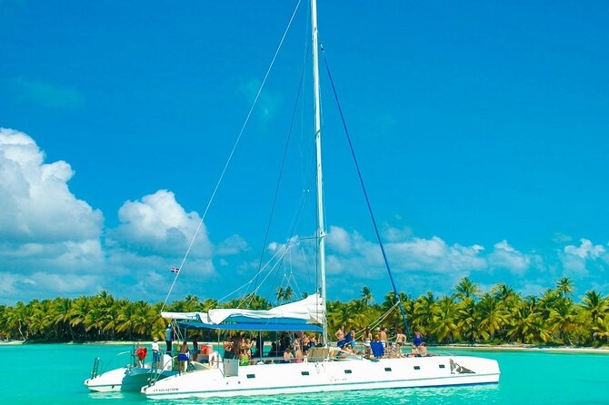 Saona Island Catamaran Adventure with Free Food and Transportation - Three and a half hours on Saona Island