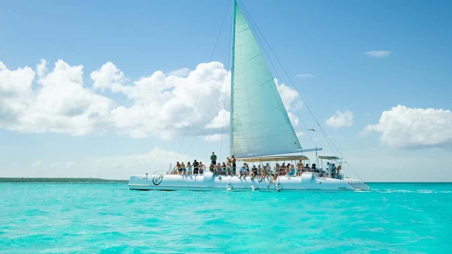 Saona island small group boat with water slide with lunch - What the $95 day really includes