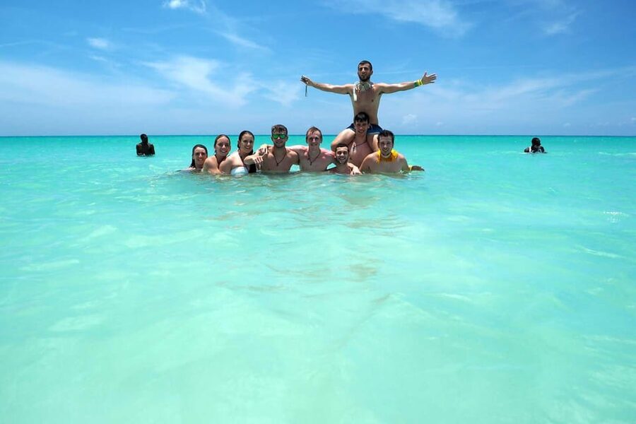 Saona island small group boat with water slide with lunch - Paradise Beach, lunch, and free time