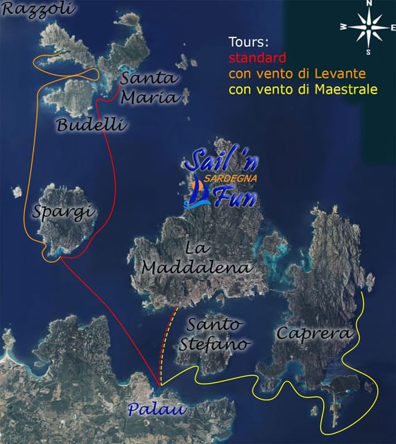 Sardinia: La Maddalena/Palau Catamaran Day Trip with Lunch - Budelli, the Pink Beach, and natural swimming pools