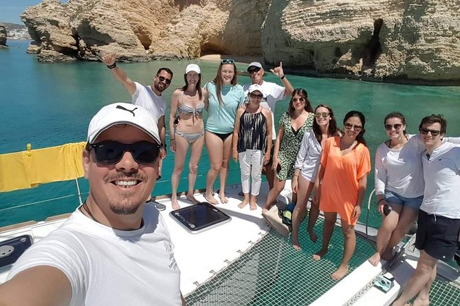 Shared Catamaran All inclusive-Day Cruise to Naxos or Paros - Lunch from the small galley