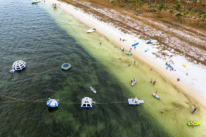 Shell Island Inflatable Adventure Park & Dolphin Sightseeing Tour - Shell Island’s protected activity area