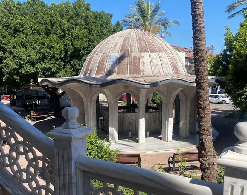 Side: Guided Tour and Electric Catamaran Cruise, Waterfall - The Central Mosque complex in Manavgat