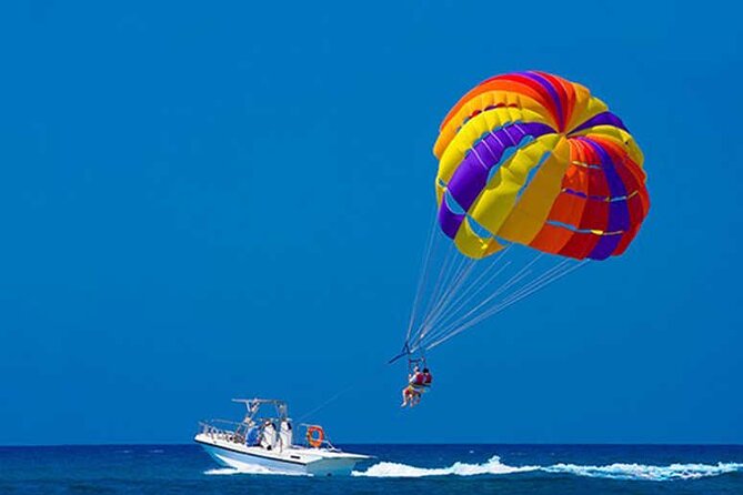 Snuba Snorkelking Parasailing and Catamaran Pack - Parasailing above Punta Cana’s coast