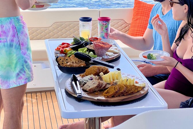St. John Luxury Catamaran Turtle Snorkel and Cays Full Day - Cruising toward the Ledges of Little St. James