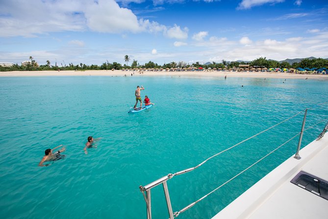 St Maarten Luxury Catamaran Full-Day Group Charter - Tintamarre Island and the turtle stop