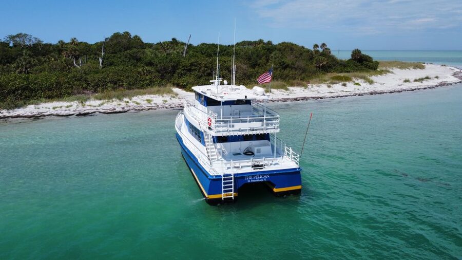 St. Petersburg, FL: 4-Hour Catamaran Cruise to Egmont Key - The scenic ride under the Sunshine Skyway