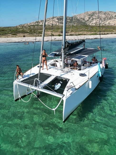 Stintino: full day tour catamaran Asinara Island - Sailing from Stintino aboard Waza-Ari