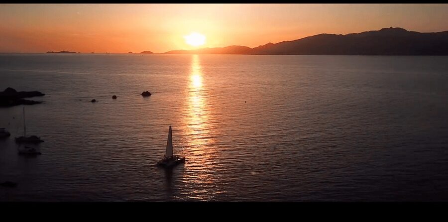 Sunset Catamaran Cruise & Corsican Songs - Sunset, sails, and Corsican voices