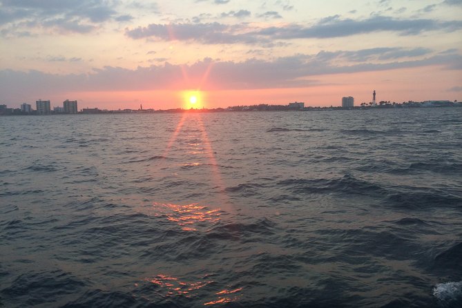 Sunset Catamaran Cruise in Ft. Lauderdale - Passing Port Everglades on the way to the Atlantic