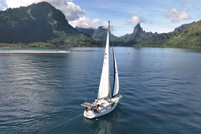 Sunset Cruise : Moorea Sailing on a Catamaran named Taboo - Captain Leo, Captain Neil, and the local stories