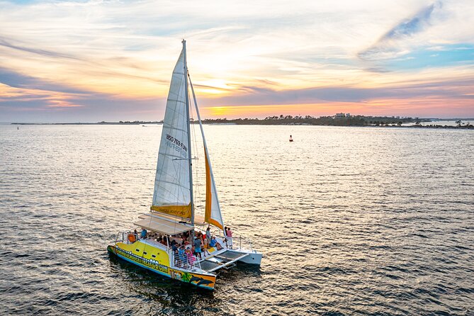 Sunset Dolphin Sail Aboard the Footloose Catamaran - What happens from the resort dock to the sunset