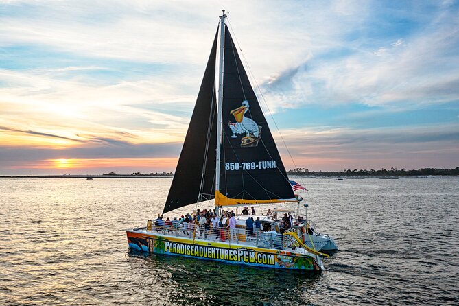 Sunset Dolphin Sail Aboard the Privateer Catamaran - Why the dolphin search works best in late afternoon