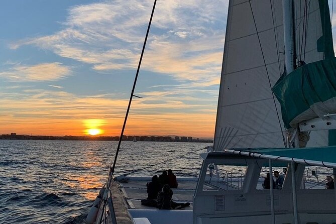 Sunset in Dénia from the Catamaran Mundo Marino - Setting out from Esplanada Cervantes in Dénia