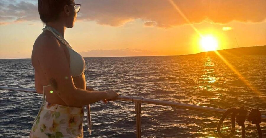 Tenerife: Sunset Catamaran Tour with Transfer, Buff & Drinks - Setting out from Puerto Colón in Playa de Las Américas